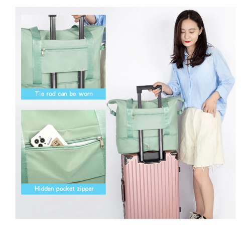 Запасна складна дорожня сумка Travel Bags для Чемодану рожева
