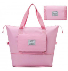 Запасна складна дорожня сумка Travel Bags для Чемодану рожева