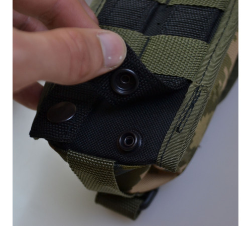 Подсумок на 2 магазина двойной из кордуры пиксель MOLLE тактический DI-53