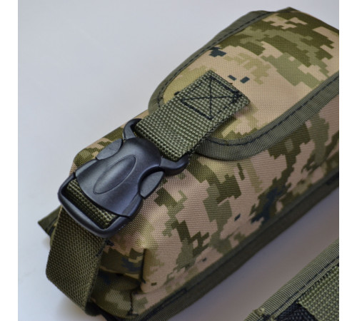 Подсумок на 2 магазина двойной из кордуры пиксель MOLLE тактический DI-53