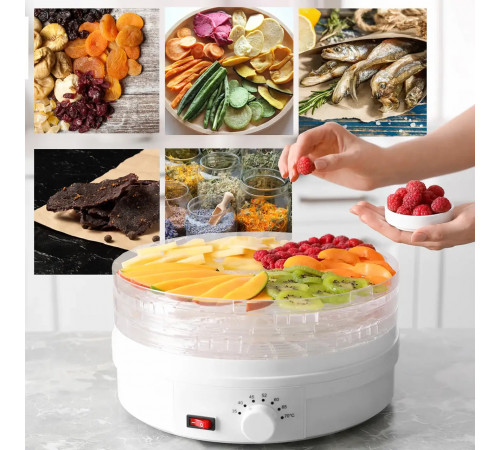 Сушилка для овощей, фруктов, грибов Maltec DryMaster 500W, 6 ярусов