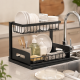 Кухонный стеллаж-сушилка для посуды моющего Storage rack AND-103-30-10pcs / Органайзер для кухонных принадлежностей / Двухуровневый органайзер для хранения