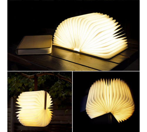 Светильник-книга, ночник книжка VHG Foldable Book Lamp Brown