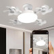 Світлодіодна стельова люстра-вентилятор AY1053 / LED лампа з вентилятором у патрон / Стельовий світильник-вентилятор