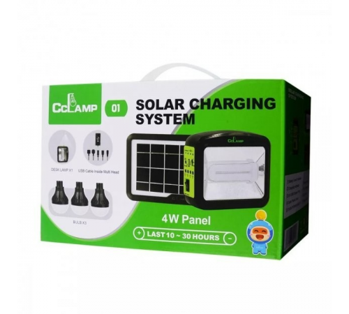 Кемпінговий LED світильник Cclamp CL-01 4W + сонячна панель + 3 лампочки + Power Bank за 1186 грн
