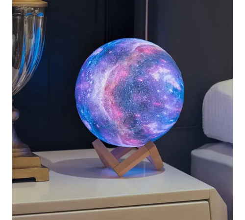 Ночник лампа сенсорный 3D космос Moon-light