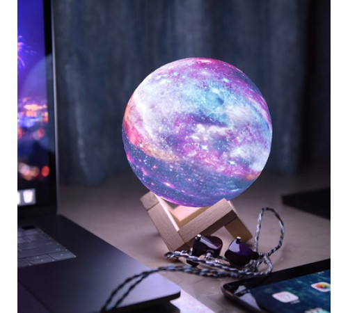 Ночник лампа сенсорный 3D космос Moon-light