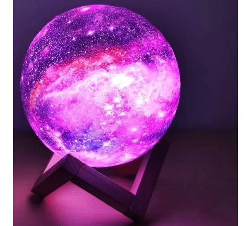Ночник лампа сенсорный 3D космос Moon-light