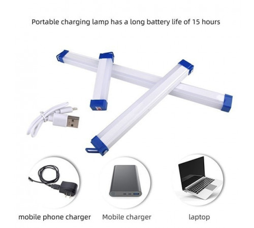 Лампа аварійна, із магнітами та підвіскою 32 см, 40 Вт USB LED