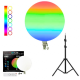 Круглая светодиодная лампа 45см RGB-LED Fill Light GS-450 цветная с пультом для фото и видео