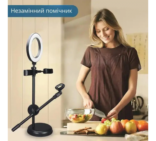 Кольцевой светильник LED Youtuber с двойной поддержкой микрофона телефона, набор для фото-и видео