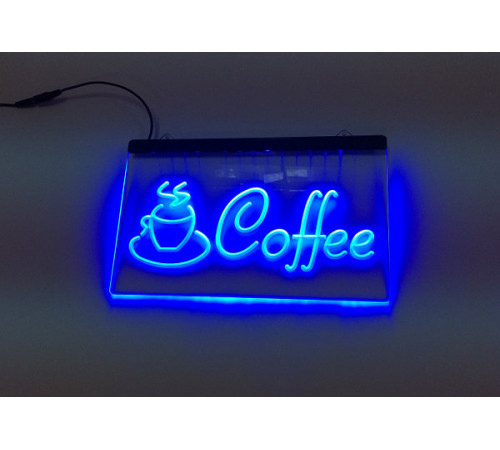 Светодиодная вывеска Кофе Cofe