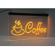 Светодиодная вывеска Кофе Cofe