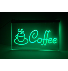 Светодиодная вывеска Кофе Cofe