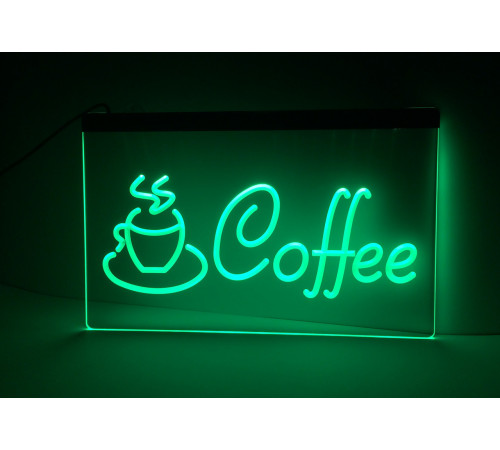 Светодиодная вывеска Кофе Cofe