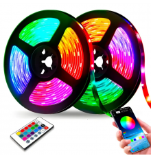 Светодиодная лента LED RGB USB APP SF-20, самоклеящаяся, 5 м, с пультом ДУ, на 300 диодов