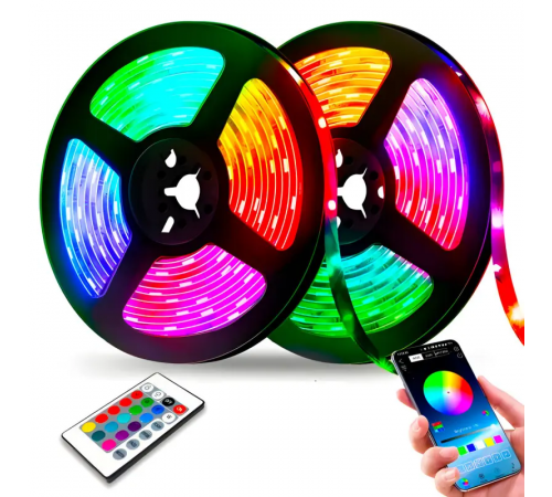 Светодиодная лента LED RGB USB APP SF-20, самоклеящаяся, 5 м, с пультом ДУ, на 300 диодов