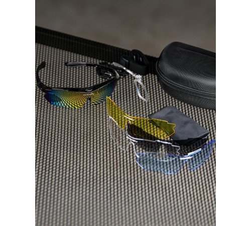 Окуляри тактичні OAKLEY (5 лінз) з поляризацією Чорні ВТ6825