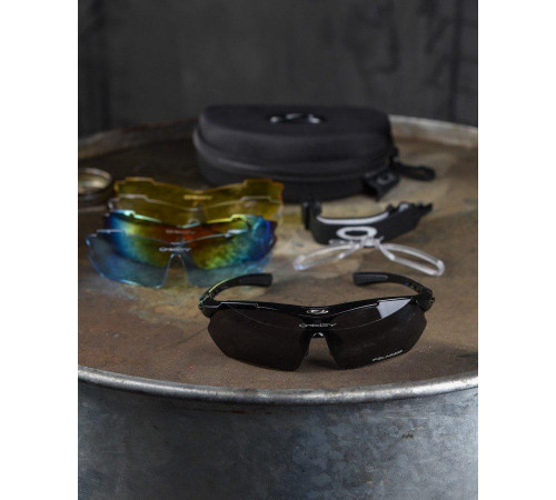 Окуляри тактичні захисні в чохлі Oakley M-Frame Hybride Баллістичні окуляри ЛГ7158