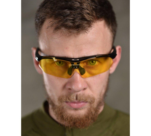 Окуляри тактичні захисні в чохлі Oakley M-Frame Hybride Баллістичні окуляри ЛГ7158