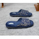 Чоловічі домашні капці відкриті PaGo "Орнамент" Синій
