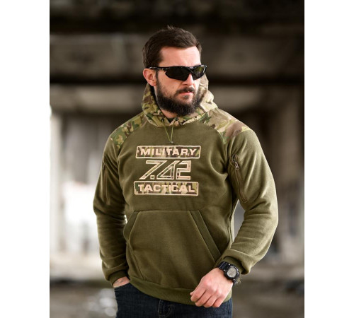Флісова худі 7.62 Military Tactical oliva ТР6460 за 1649 грн