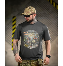 Тактична футболка BORN OF WAR ПТСР клаб grey ВТ4732