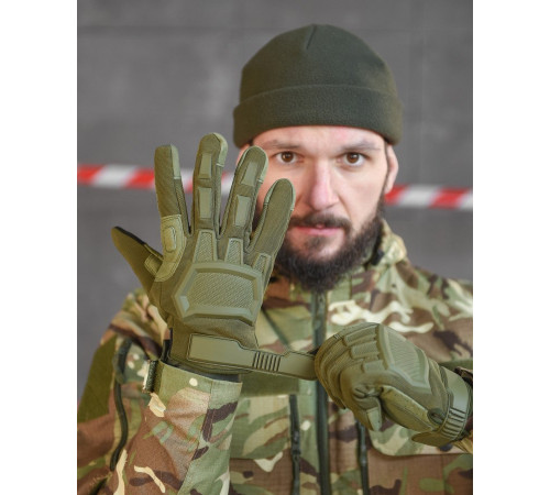 Рукавиці тактичні M-Pact олива ВТ6343 за 549 грн
