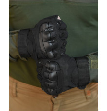 РУЧАТКИ БЕЗПАЛІ OUTDOOR TACTICS ІЗ ЗАХИСТОМ black ВТ6009