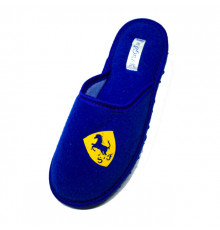 Хатні капці підліткові хлопчик домашні кімнатні PaGo "Жовтий Ferrari" Сині 38