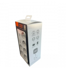 Удлинитель-переноска с 6 розетками и 3 USB-портами 2500W 3 метра