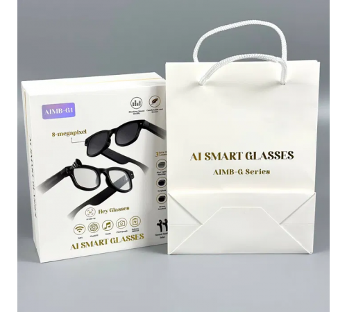 Умные фотохромные очки с камерой 8MP, видеозаписью и встроенным чатом GPT AI Smart Glasses AIMB-G1
