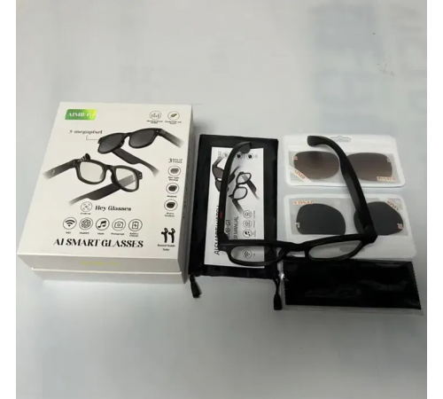 Умные фотохромные очки с камерой 8MP, видеозаписью и встроенным чатом GPT AI Smart Glasses AIMB-G1