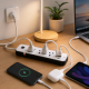 Удлинитель сетевой развивающий AND WL-7 / Удлинитель с USB портами / Сетевой фильтр на 3 розетки, (2хUSB+Type-C), 2м