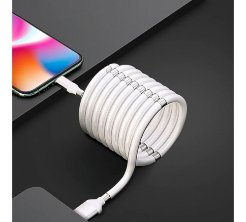 Вечный кабель с магнитными вставками для зарядки micro USB 1 метр
