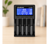 Універсальний зарядний пристрій LiitoKala Lii PD4 АА, ААА,18650, 26650, 21700 Li-Ion c LCD / Зарядний пристрій з дисплеєм