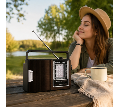Радіоприймач GOLON RX-251 / Портативний радіоприймач з Bluetooth
