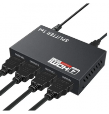 HDMI розгалужувач на 4 порти HDMI SPLITTER 1 in 4 / Чорний