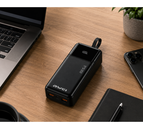 Мобільні зарядні пристрої AWEI PA 105 / POWER BANK 22,5W / Павербанк 40000mah