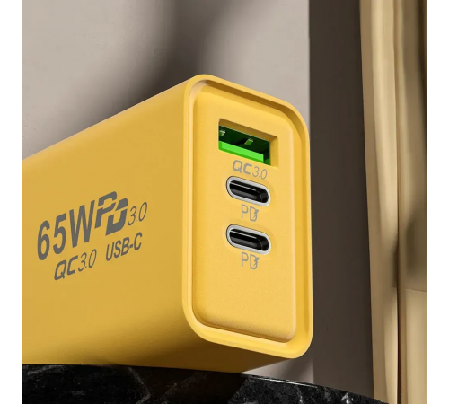 Зарядное устройство для телефона (65W) / Адаптер для зарядки / Быстрая зарядка для смартфона