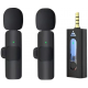 Подвійний бездротовий петличний мікрофон K35 (AUX 3.5mm)Бездротова Камера DUAL CAMERA P12 WIFI IP 360/90 V380PRO 3+3.0mp Поворотна вулиця з датчиком руху за 441 грн