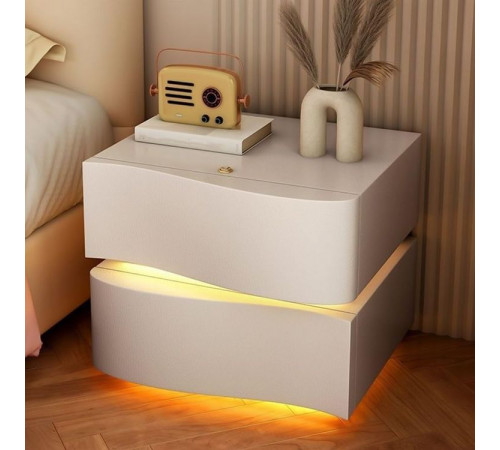 Прикроватная тумба из экокожи с LED подстветкой MBXFO1