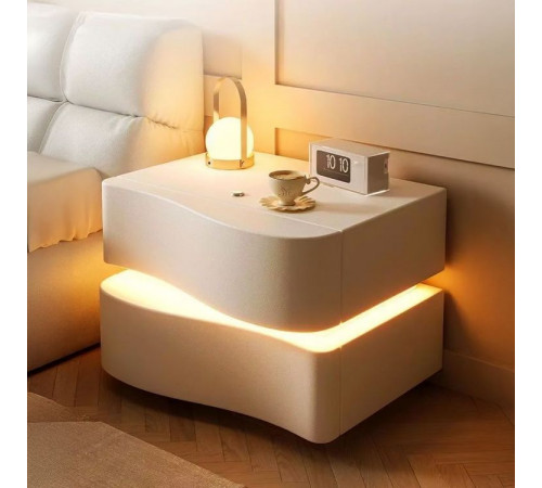 Прикроватная тумба из экокожи с LED подстветкой MBXFO1