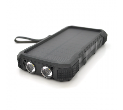 Power bank 20000 mAh Solar, Type-C/PD/QC3.0, ударозахищений