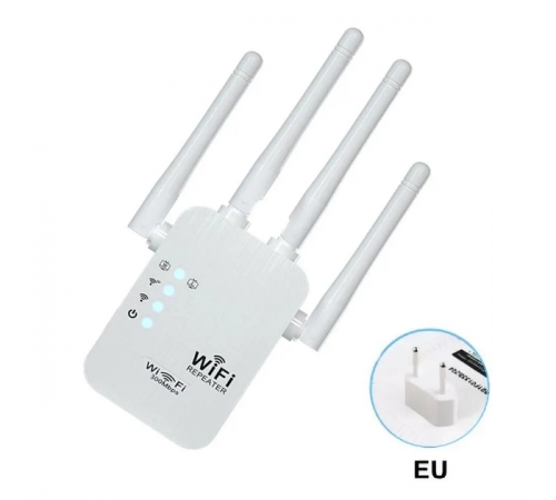 Беспроводной усилитель, повторитель Wi-Fi, Wi-Fi ретранслятор 2.4G, 4 антенны, Wi-Fi усилитель