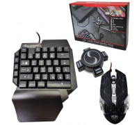 Набір з клавіатурою мишкою та конвертером Ігровий для консолей Combo Gaming Клавіатура Миша Хаб Mix Pro