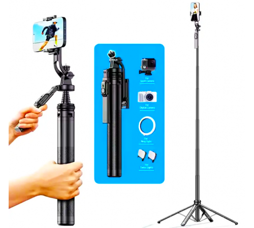 Штатив для телефона тренога С18 Selfie stick AND HA-72