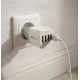 Адаптер Fast Charge 220v 4 USB D22 / Мережевий зарядний пристрій з підтримкою швидкого заряджання