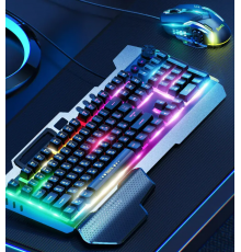 Клавиатура игровая проводная Hoco GM12 клавиатура и мышка с подсветкой LED RGB, Игровой комплект для ПК