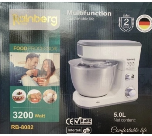 Тестомес Rainberg RB- 8082 планетарный 3200 Вт (2шт/ящ) за 5382 грн